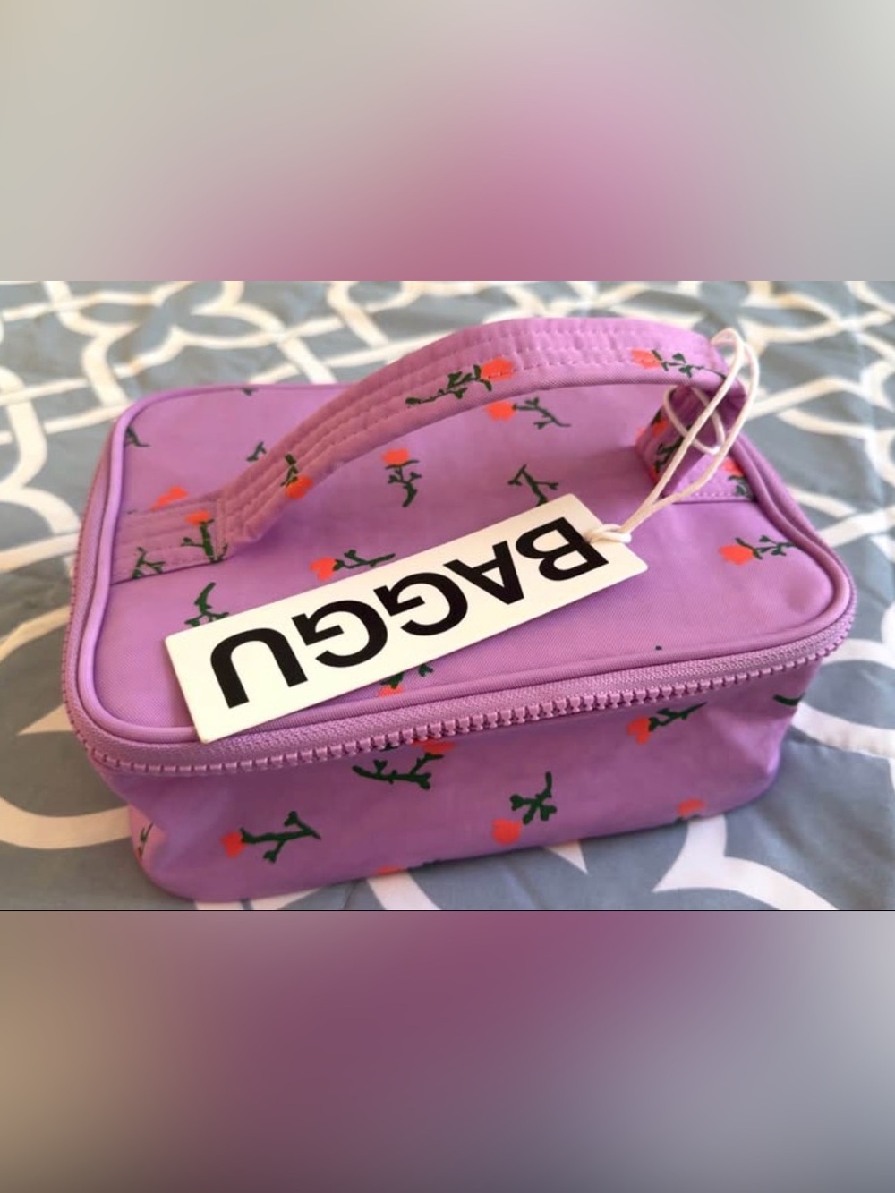 BAGGU Small Cosmetic Case - Painted Wildflower